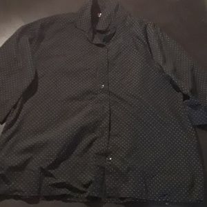 Polka Dot Black and White Shirt